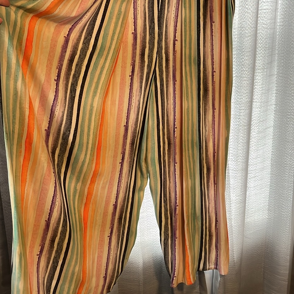 Blank London X Anthropologie Gallery Watercolor Stripe Wide Leg Jumpsuit - Picture 4 of 8